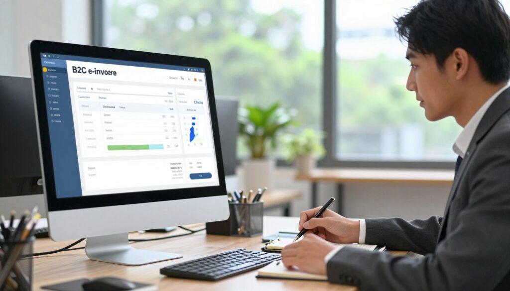 Consolidated e-invoices for eligible B2C sales
