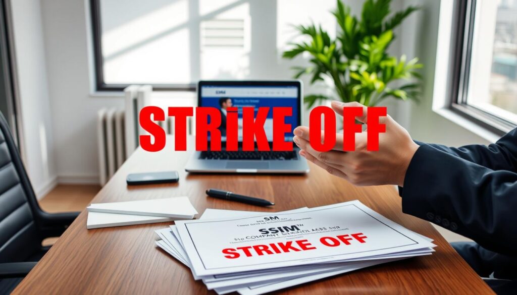 How many days will it take to strike off a company in SSM?