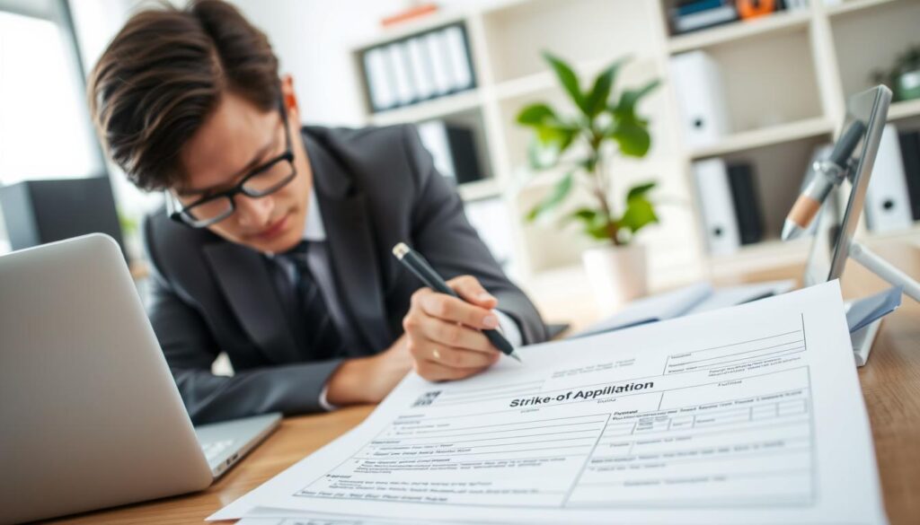 strike-off application