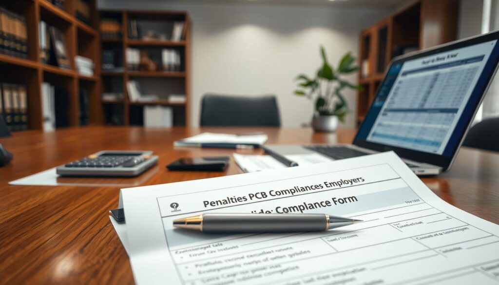 penalties pcb compliance employers form