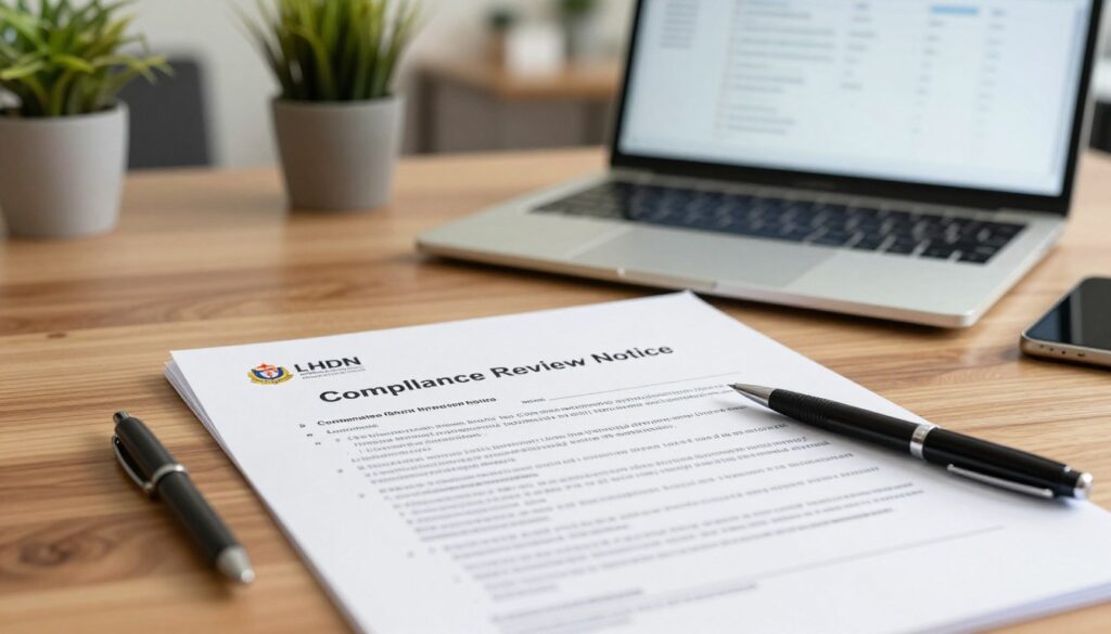compliance review notice