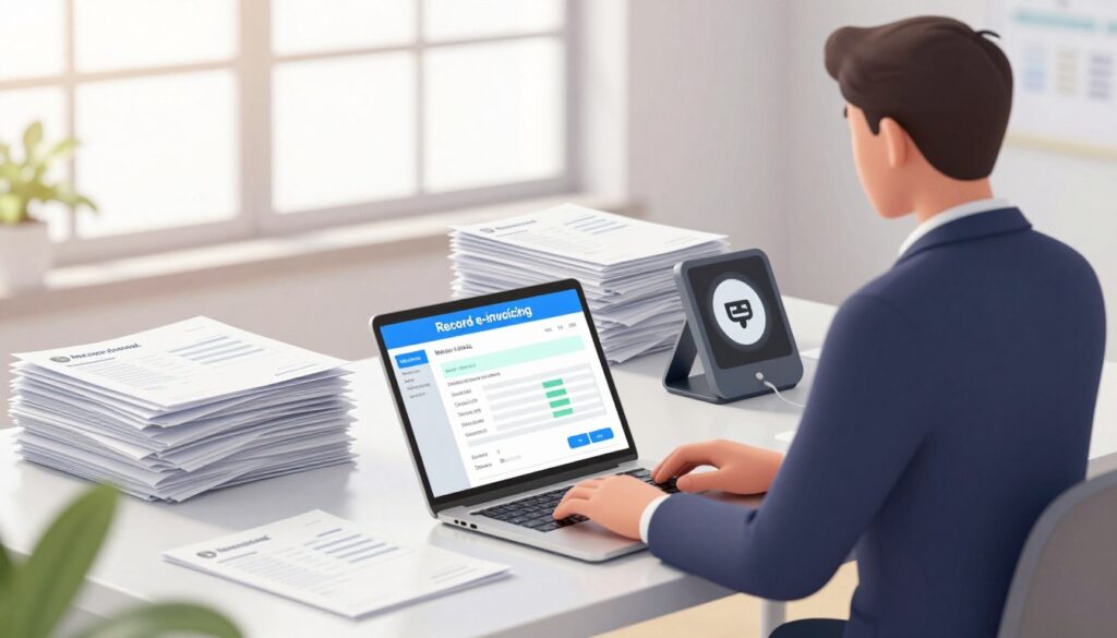 one-sided record e-invoicing