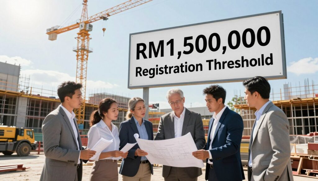 Registration threshold for construction work services